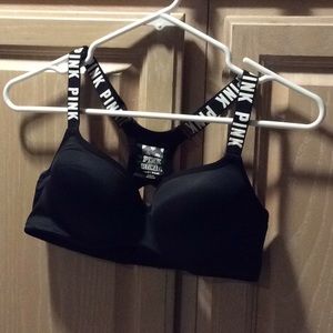 PINK sports push up bra